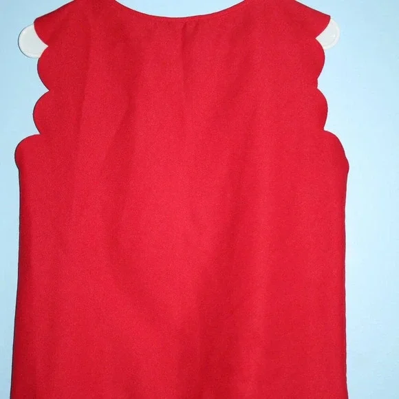 SHEIN Red High Neck Key-Hole Neckline Flutter Sleeves XS - Picture 10 of 13